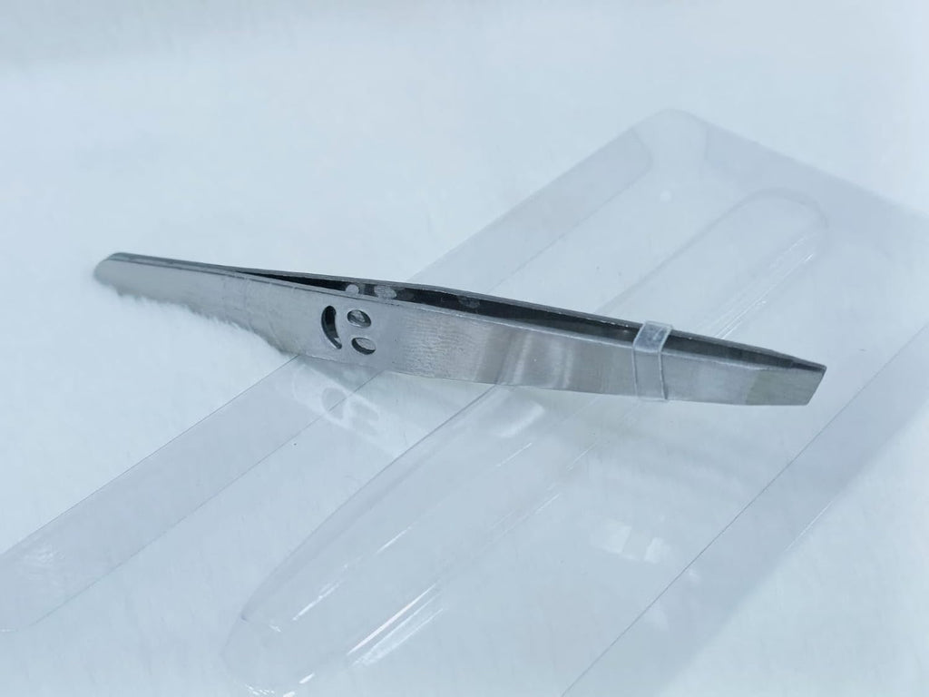 Eyebrow Tweezers – Stainless Steel Inclined Tip Facial Hair Removal Clip