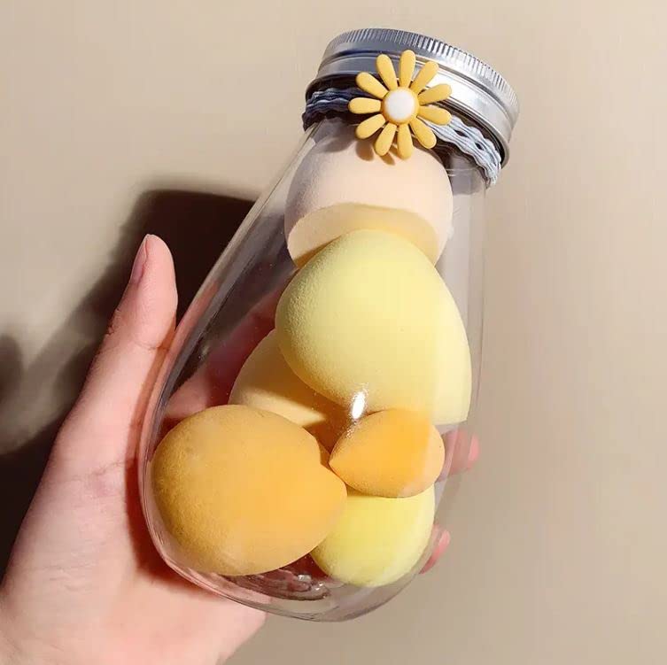 Beauty Blender Jar – Set of 6 Soft Makeup Sponges