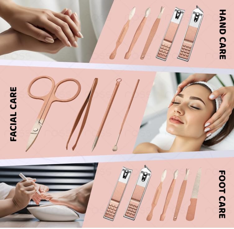 10-Piece Manicure & Pedicure Kit women and men