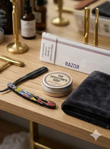 Professional Stainless Steel Straight Razor – Foldable Barber Shaving Razor with Replaceable Blade