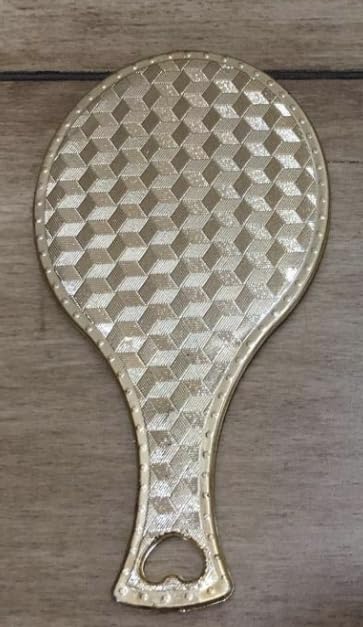 Portable Oval Mirror – Set of 1 (Gold)