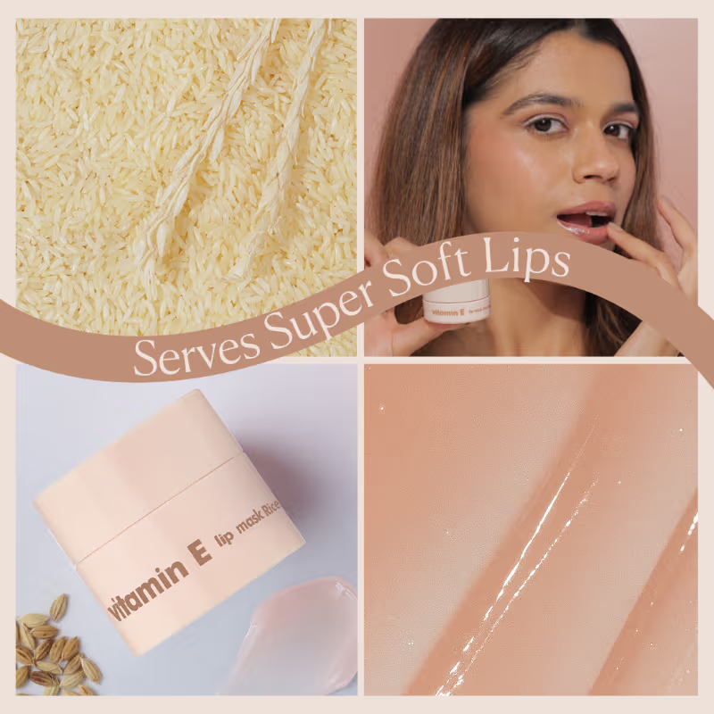 The Face Shop Vitamin Korean Lip Sleeping Mask – Rice (Vitamin E) (5g)