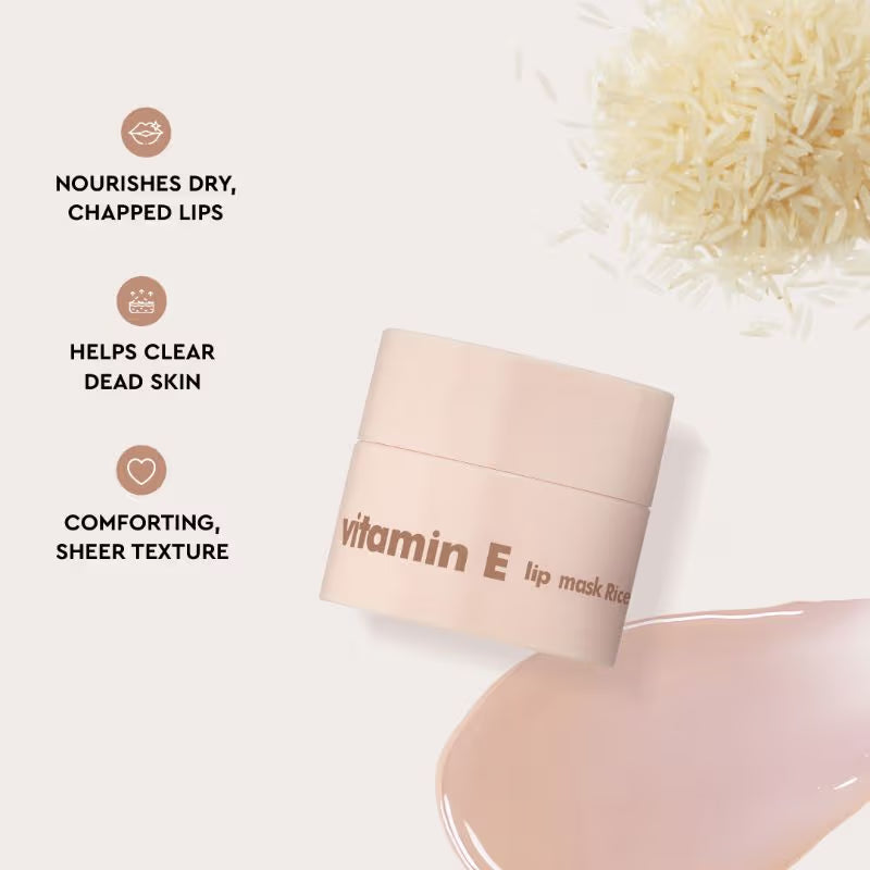 The Face Shop Vitamin Korean Lip Sleeping Mask – Rice (Vitamin E) (5g)