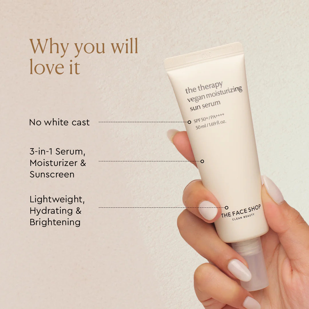 The Therapy Vegan Moisturizing Sun Serum 50ml