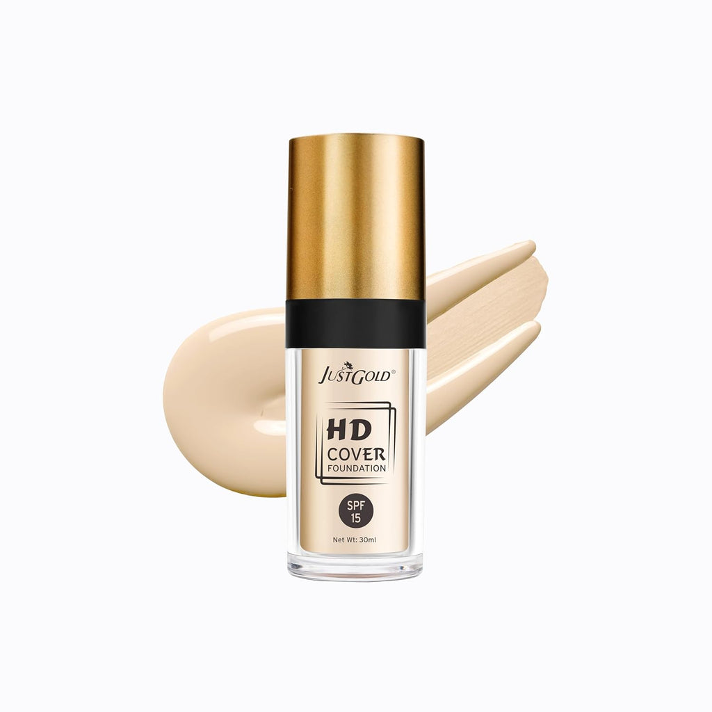 JustGold HD Cover Matte Liquid Foundation with SPF 15