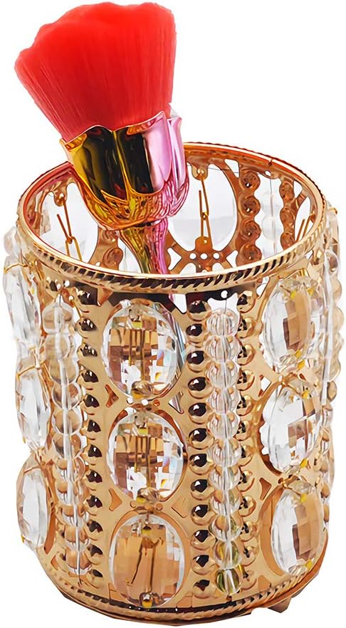 Makeup Brush Holder, Pencil Cup Holder, Crystal Makeup Organizer
