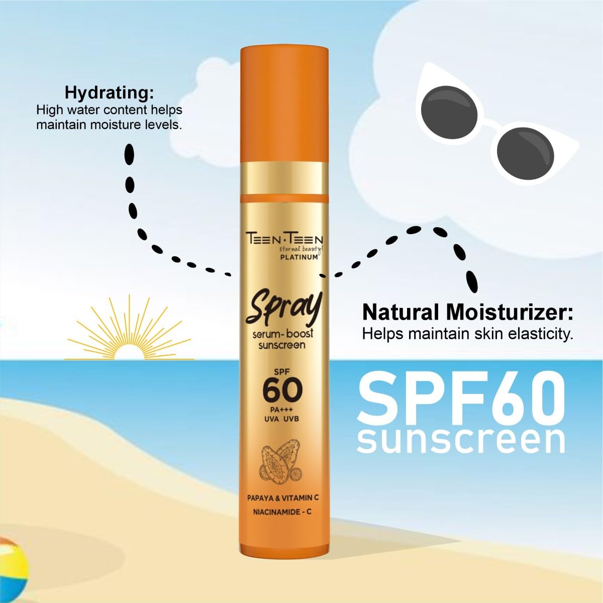 TEEN TEEN Spray Serum Boost Sunscreen SPF 60 PA++