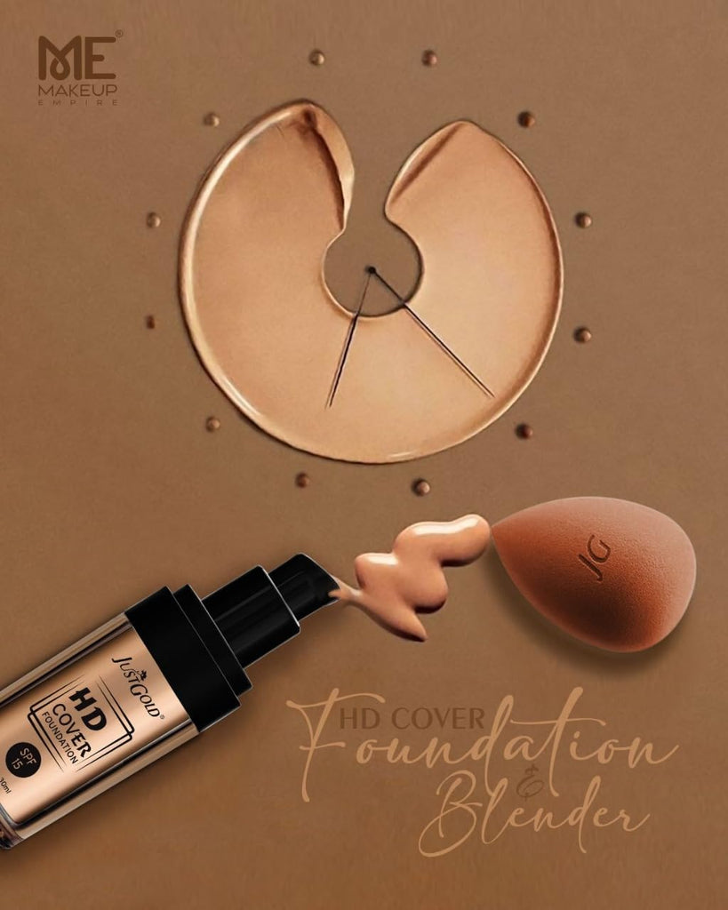 JustGold HD Cover Matte Liquid Foundation with SPF 15