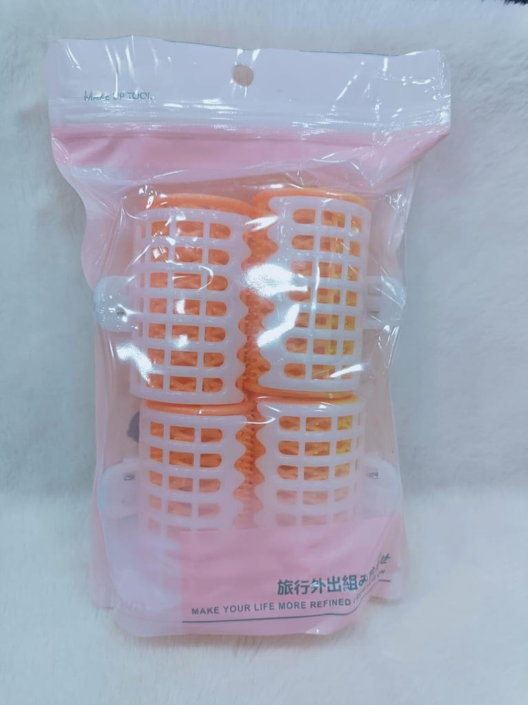 4 Pcs Plastic Hair Rollers – DIY Extra Volume Hair Styling Tools