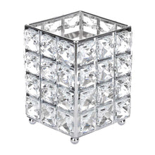Makeup Brush Holder & Eyebrow Pencil Holder – Silver