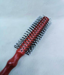 Round Styling Hair Brush with Wooden Handle – Smooth & Salon Finish