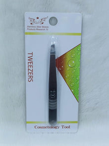 Eyebrow Tweezers – Stainless Steel Inclined Tip Facial Hair Removal Clip