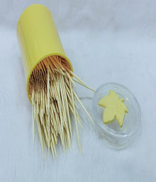 Wooden Bamboo Toothpicks with Dispenser Box!
