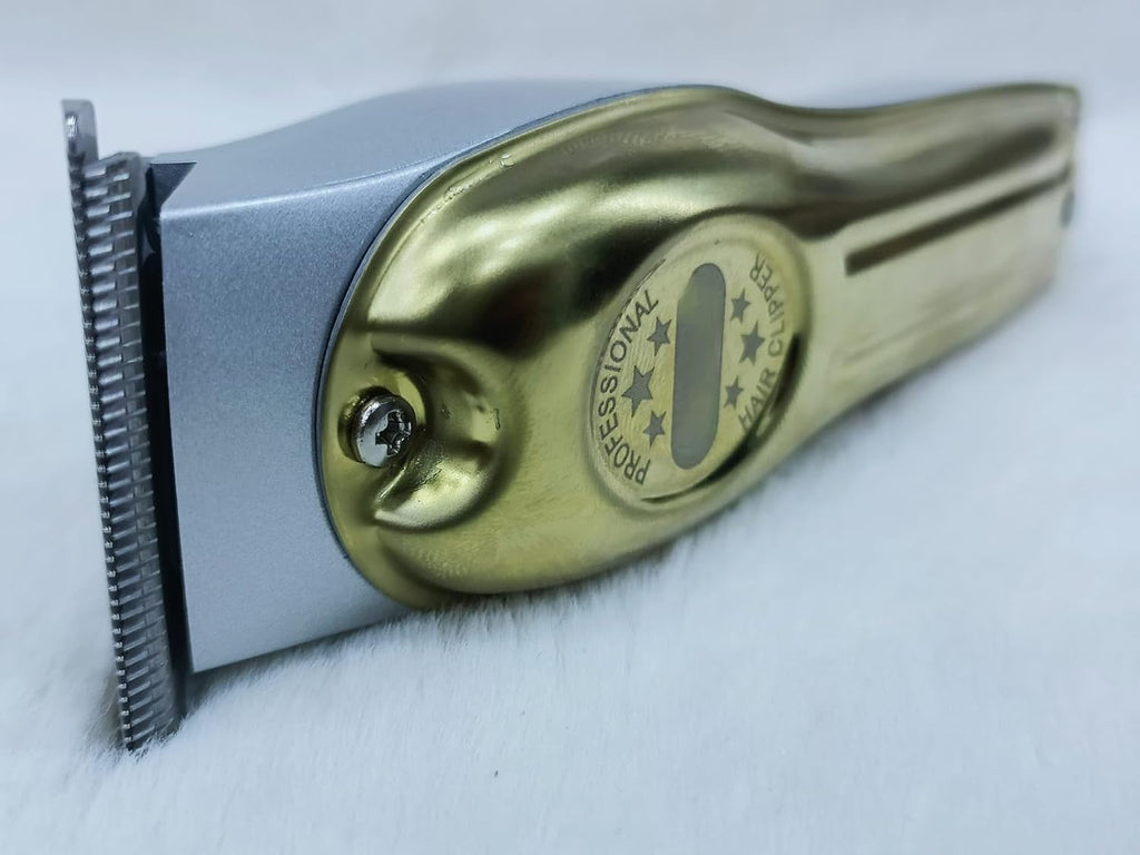Professional Men's Hair Clippers Zero Gapped Gold (KM - 679)