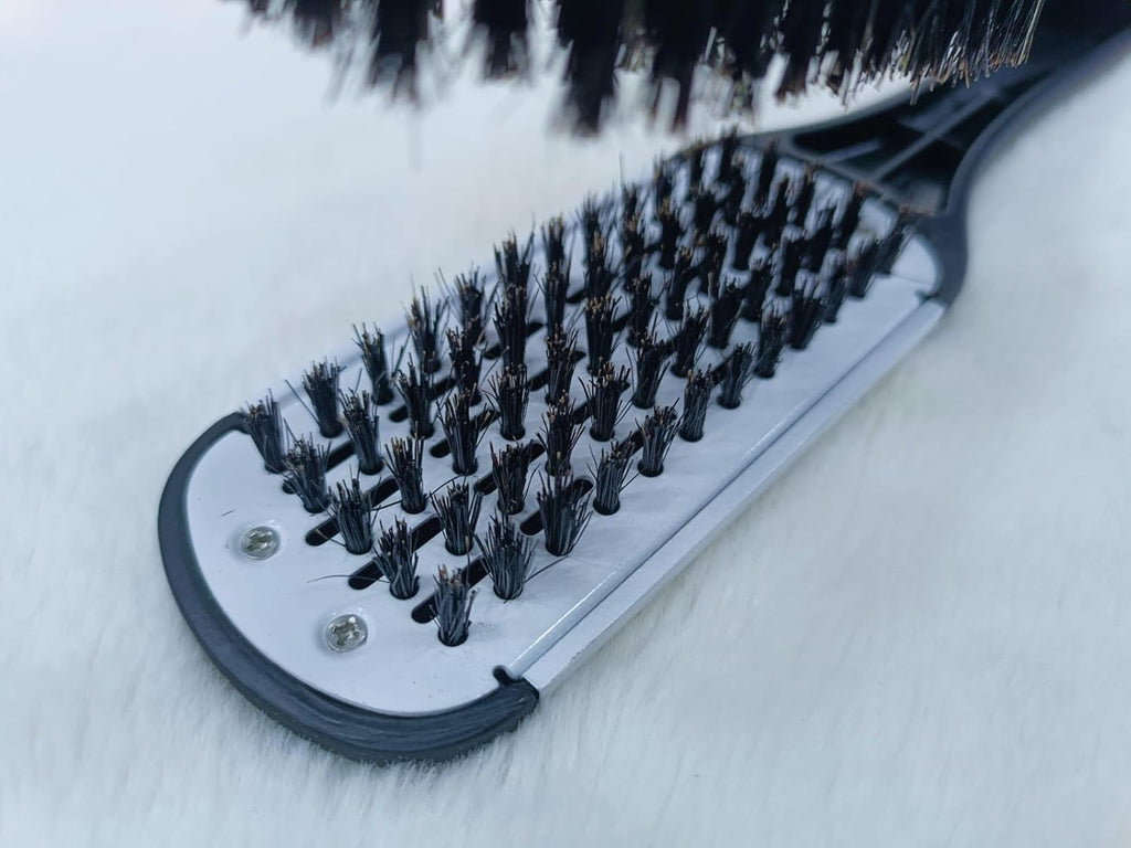 Hair Straightening Comb – Double Sided Bristle Brush