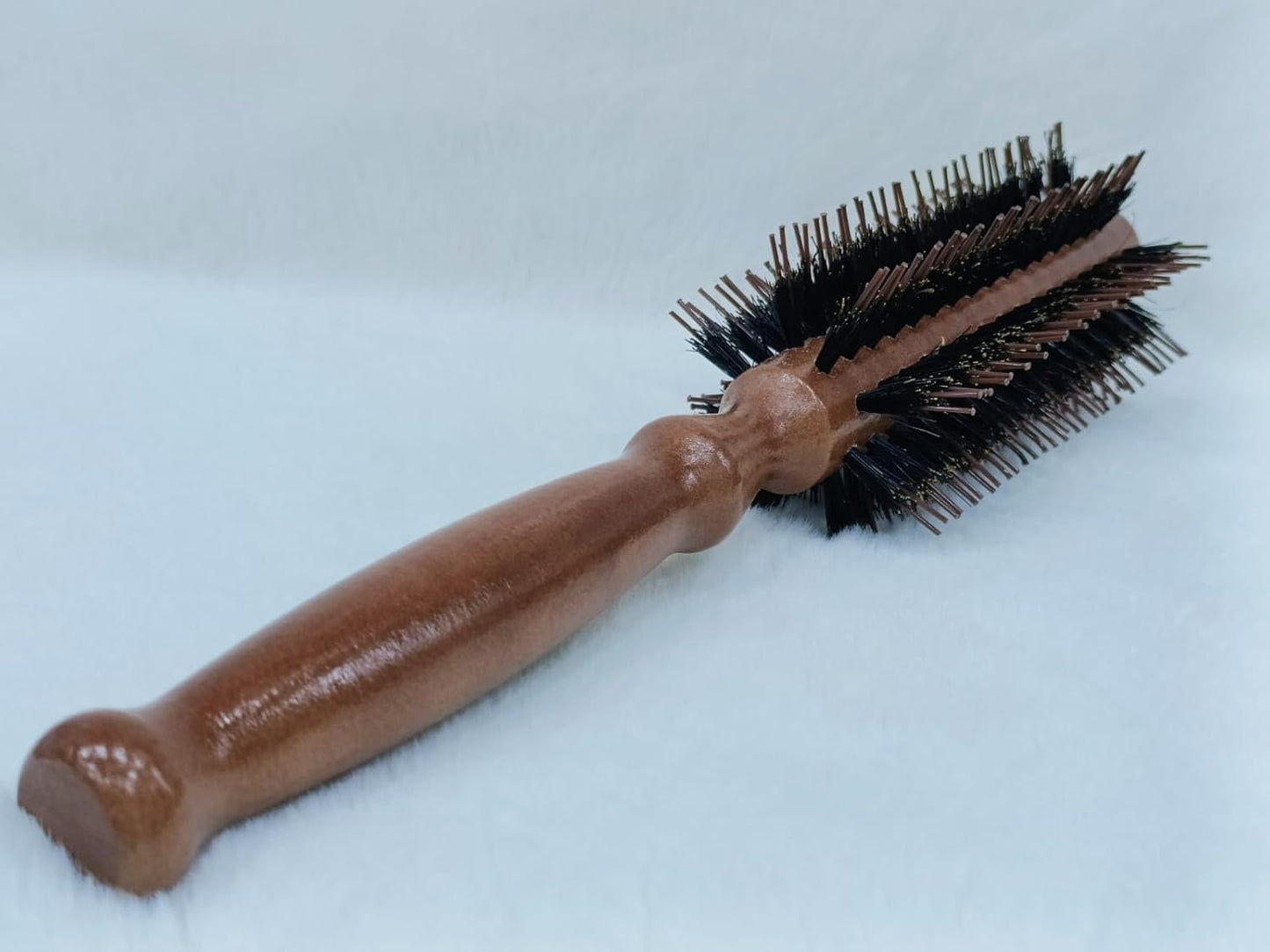Round Hair Brush Wooden Handle Styling Brush