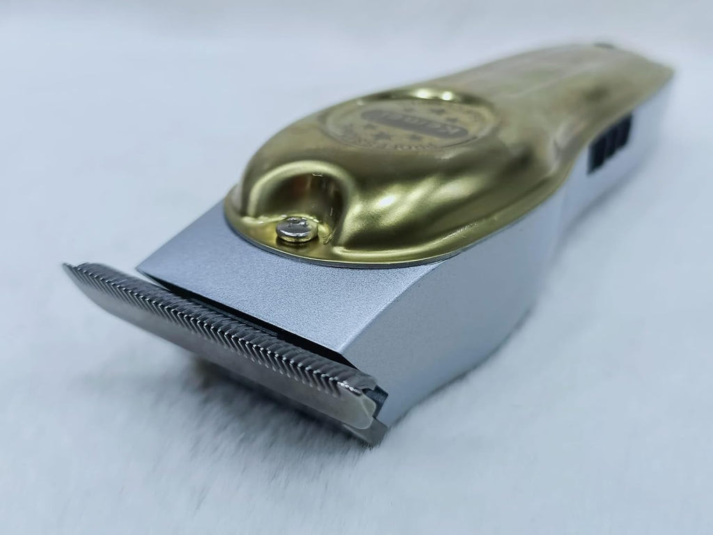 Professional Men's Hair Clippers Zero Gapped Gold (KM - 679)