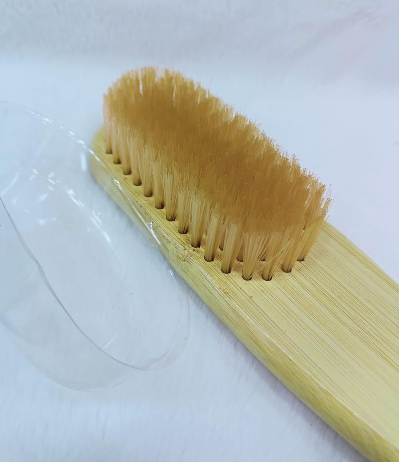 2 in 1 Wooden Foot Scraper with Brush