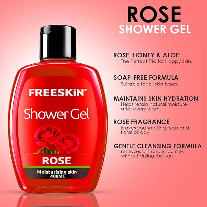 Freeskin ROSE Shower Gel 400ML