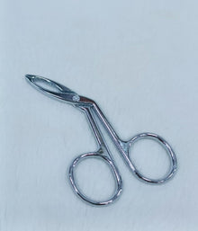 Eyebrow Tweezers Scissors with Comfortable Grip & Flat Tip Tweezers