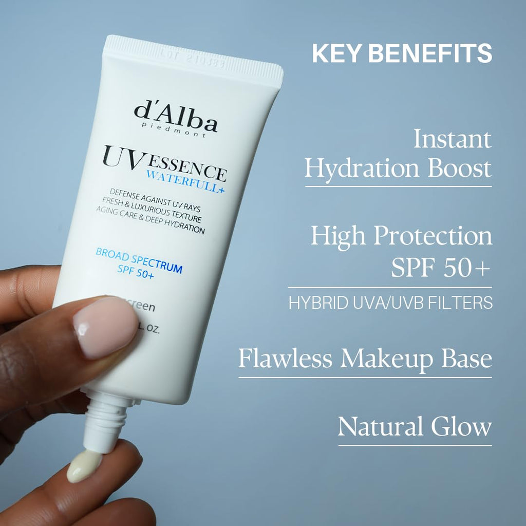 d'Alba Piedmont Italian White Truffle Waterfull Essence Sunscreen SPF 50+!