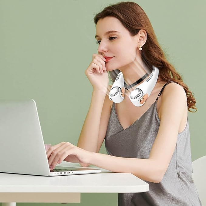 Portable Handheld NECK FAN for Men and Women with USB Charging