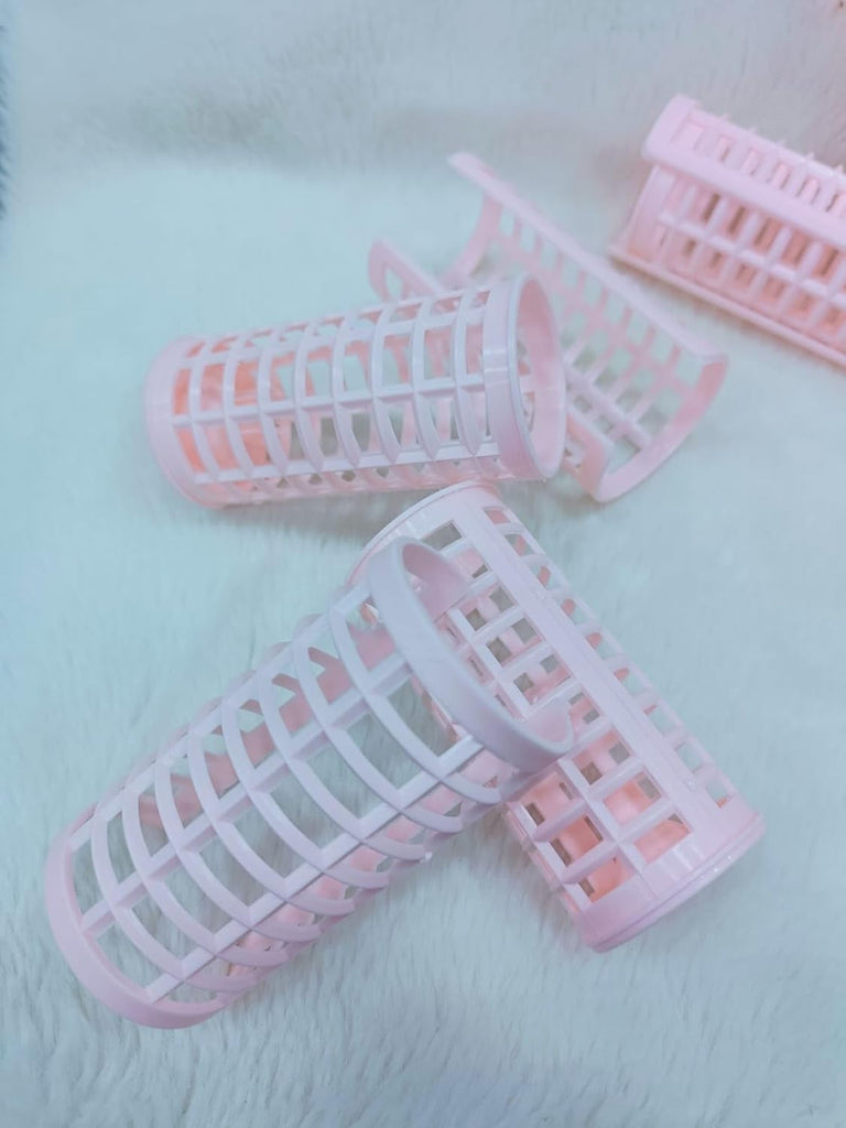 6 Pcs Plastic Hair Rollers  – DIY Extra Volume Hair Styling Tools