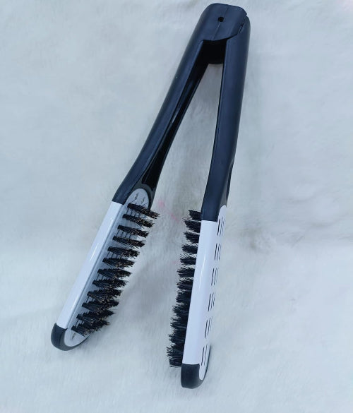 Hair Straightening Comb – Double Sided Bristle Brush