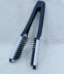 Hair Straightening Comb – Double Sided Bristle Brush