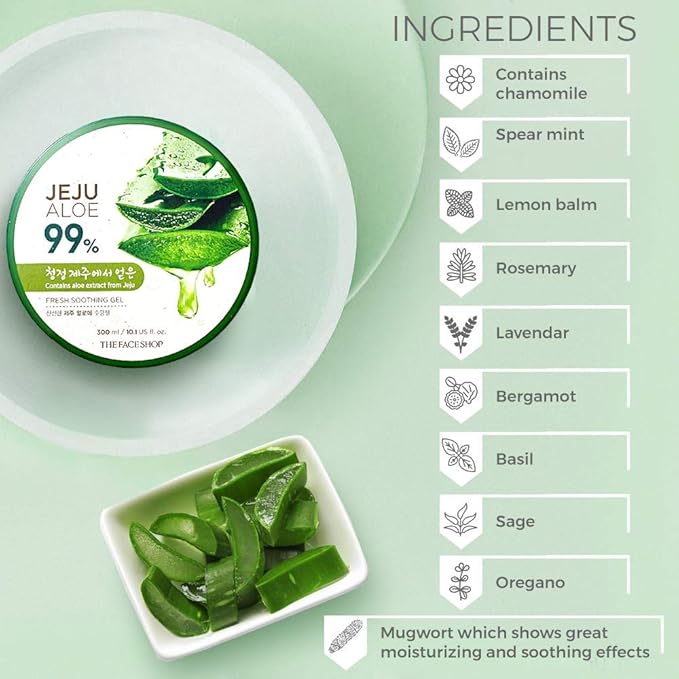 The Face Shop Pure Aloe Vera Gel (300ml)