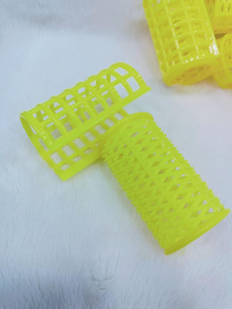 6 Pcs Plastic Hair Rollers (4.0 Size) – DIY Hair Styling Curlers