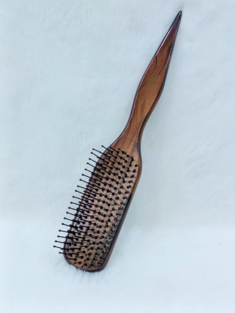 Wooden Small Flat Hair Brush for Men & Women