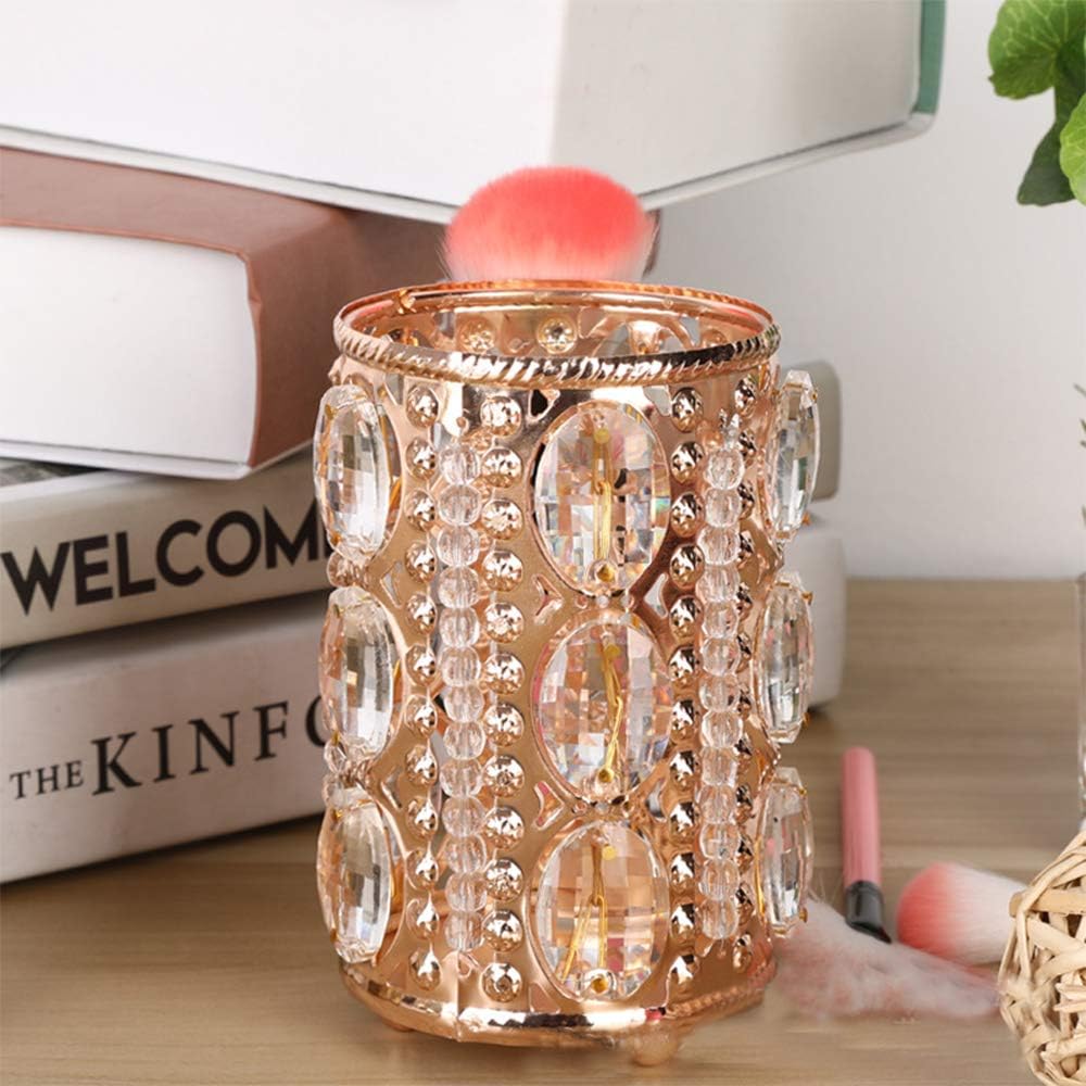 Makeup Brush Holder, Pencil Cup Holder, Crystal Makeup Organizer