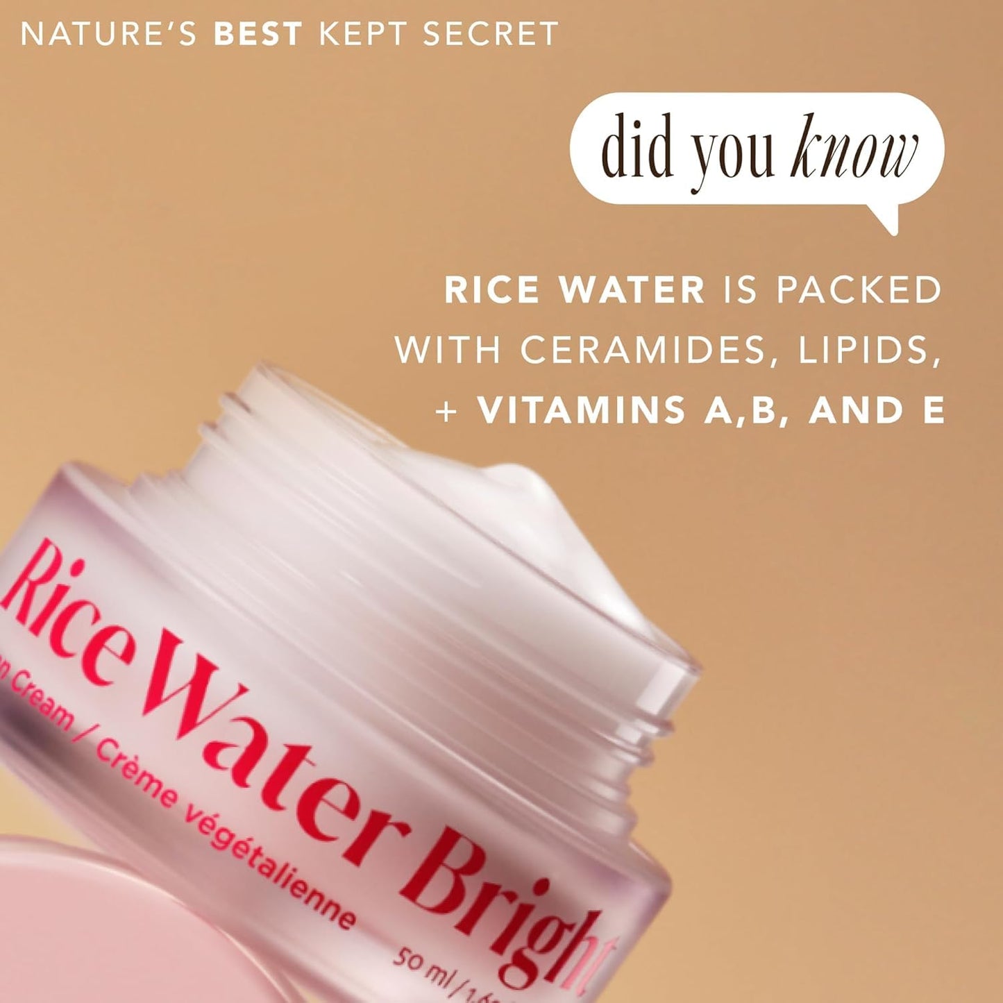 The Face Shop Rice Water Bright Vegan Cream (50 ml)