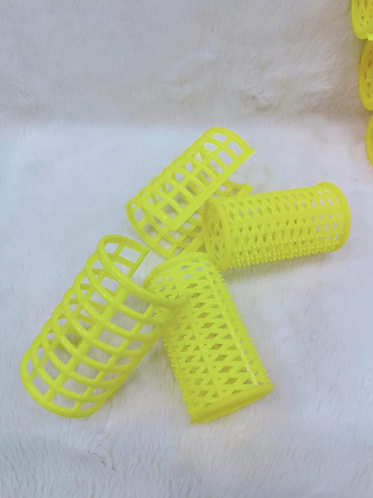 6 Pcs Plastic Hair Rollers (4.0 Size) – DIY Hair Styling Curlers