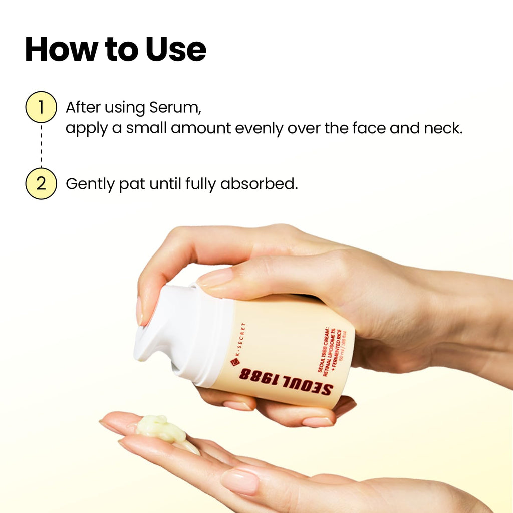 K-SECRET SEOUL 1988 Cream Retinal Liposome 1% + Fermented Rice