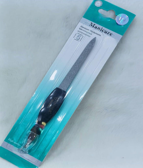 Professional 2-in-1 Nail Filer and Cuticle Tool