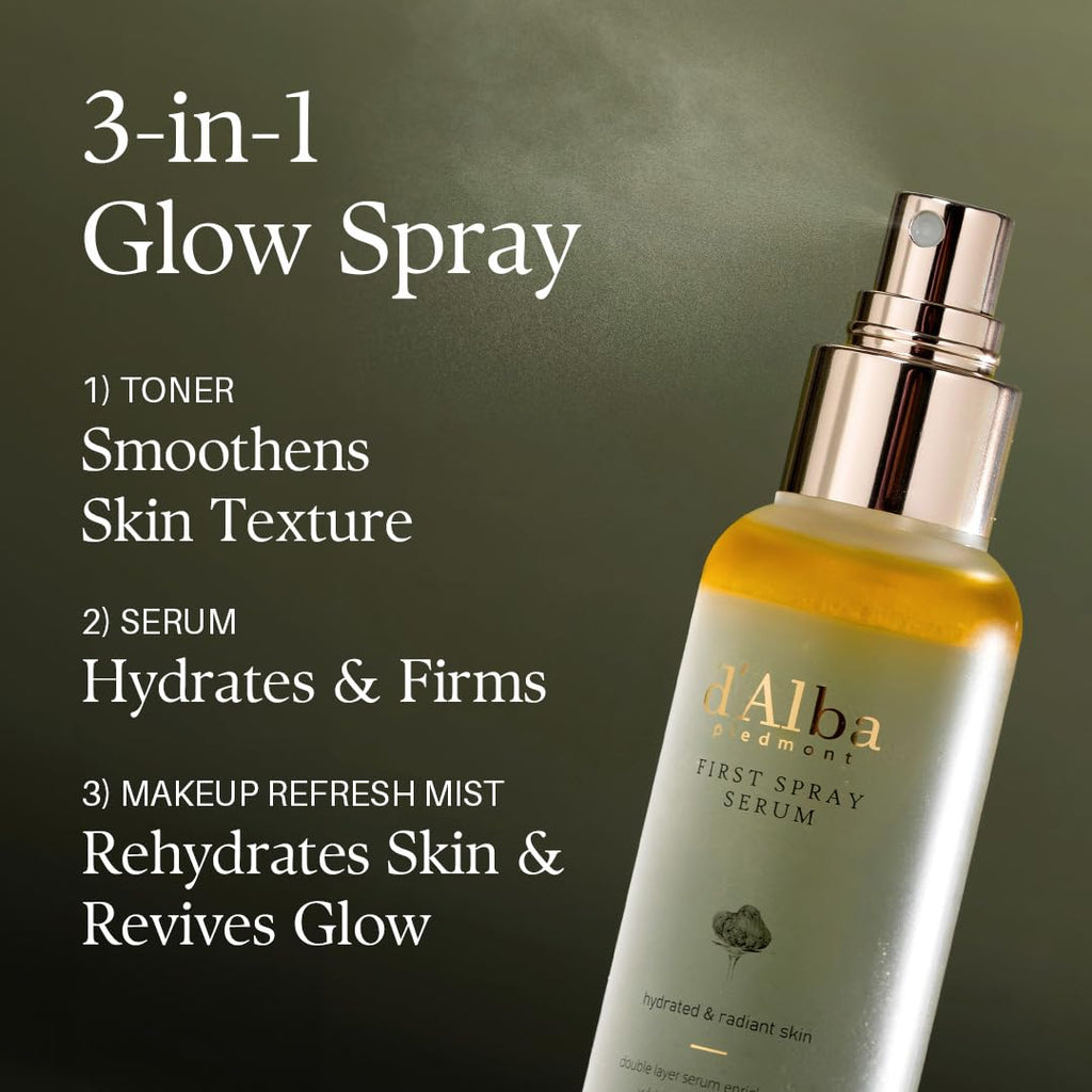d'Alba White Truffle First Aromatic Spray Serum hydrated & radinat skin - The beauty cart