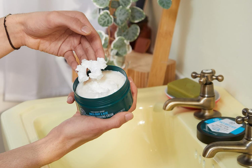 The Body Shop Maca Root & Aloe Softening Shaving Cream for Men 200ML