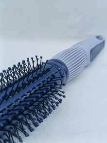 Shine Finish Round Hair Brush with Ball Tip Nylon Bristles