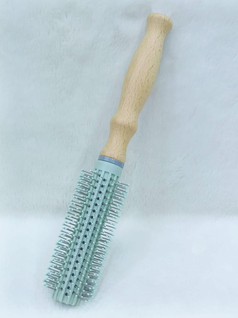 Styling Round Hair Brush with Wooden Handle Use men And Women