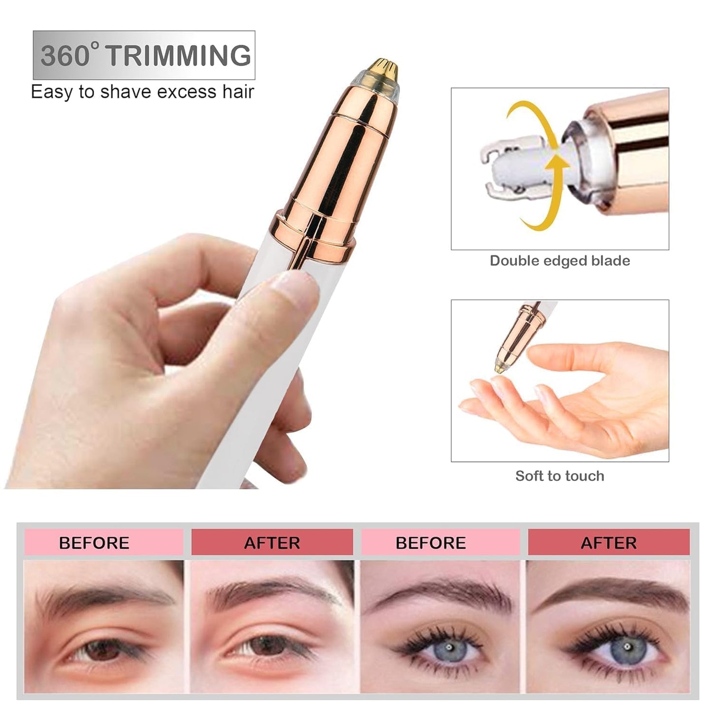 Flawless Eyebrow Hair Remover – Instant & Pain-Free
