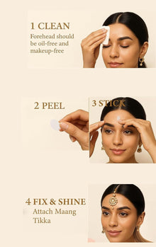 MD Makeup Studio Invisible Maang Tikka