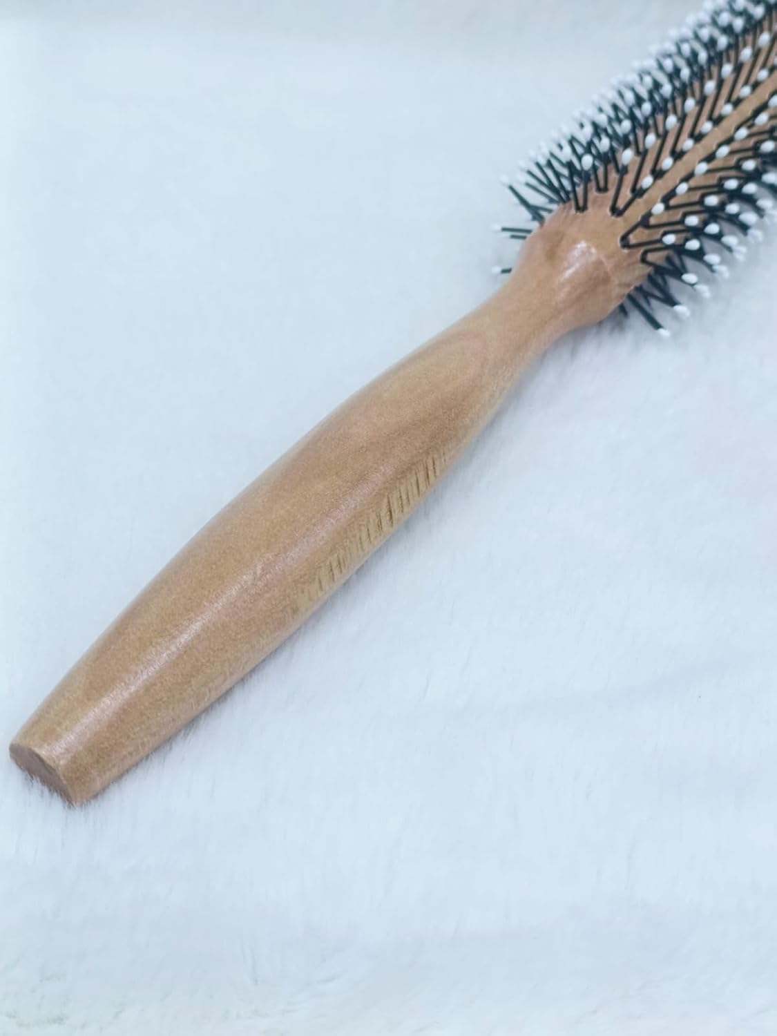 Hair Salon Wooden Brush Round is a professional styling tool designed for smooth
