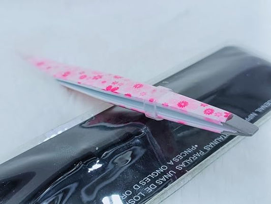 Professional Slanted Tips Stainless Steel Eyebrow Tweezers – Precision Hair Tweezer