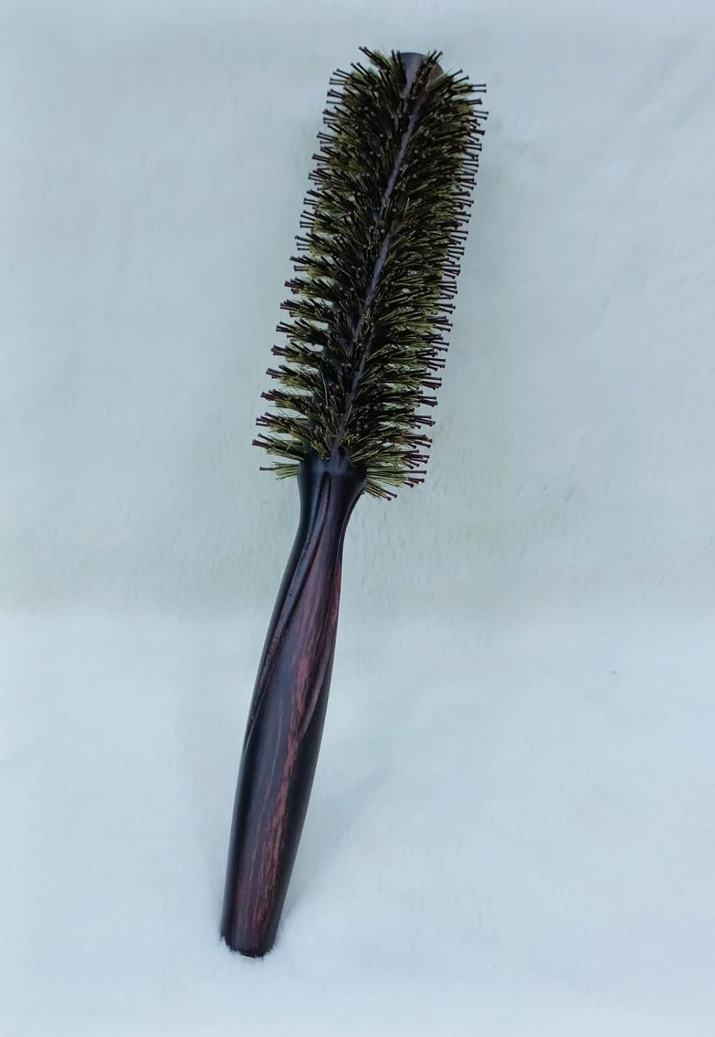 Round Hair Brush with Natural Boar and Nylon Bristles