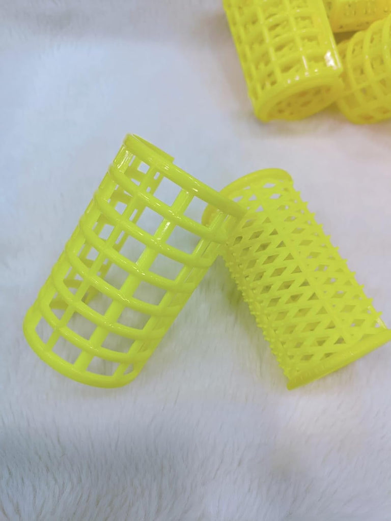 6 Pcs Plastic Hair Rollers (4.0 Size) – DIY Hair Styling Curlers