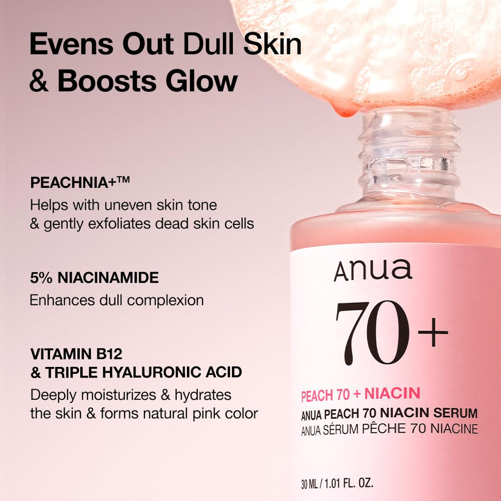 Anua Peach 70% Niacinamide Serum – 30ml
