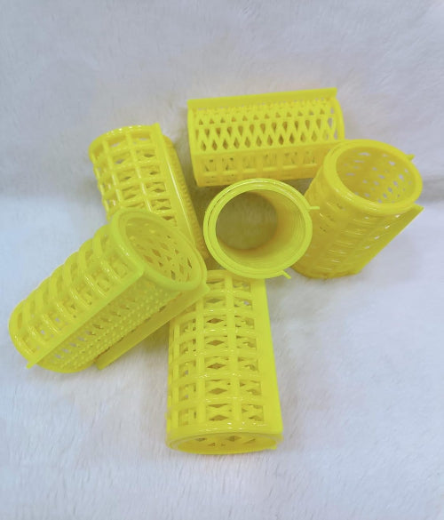 6 Pcs Plastic Hair Rollers (4.0 Size) – DIY Hair Styling Curlers