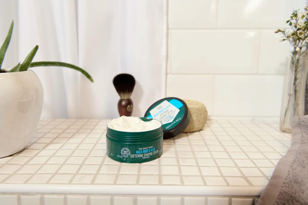 The Body Shop Maca Root & Aloe Softening Shaving Cream for Men 200ML